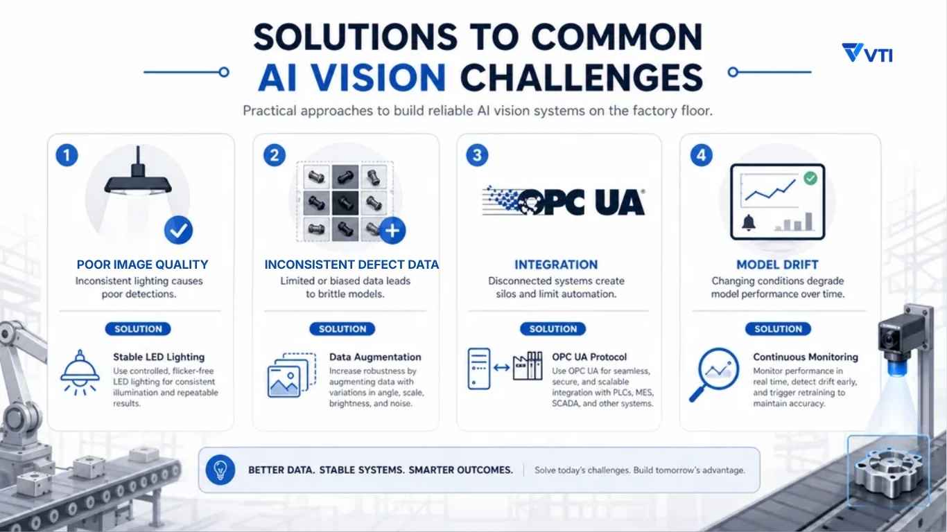 Solutions to common AI Vision challenges