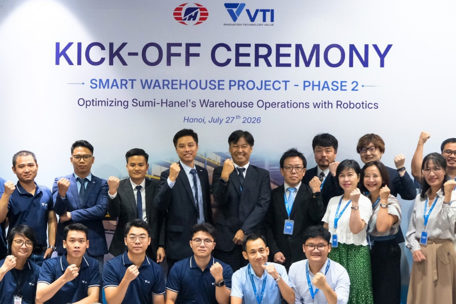 VTI on CafeF: Smart Warehouse Integrated with Robotics at Sumi-Hanel