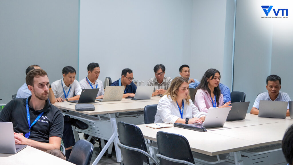 Teams from the three organizations during the technical discussion